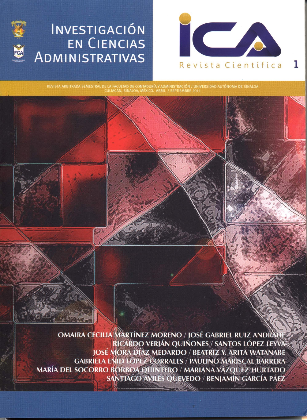 Portada: Investigación en Ciencias Administrativas