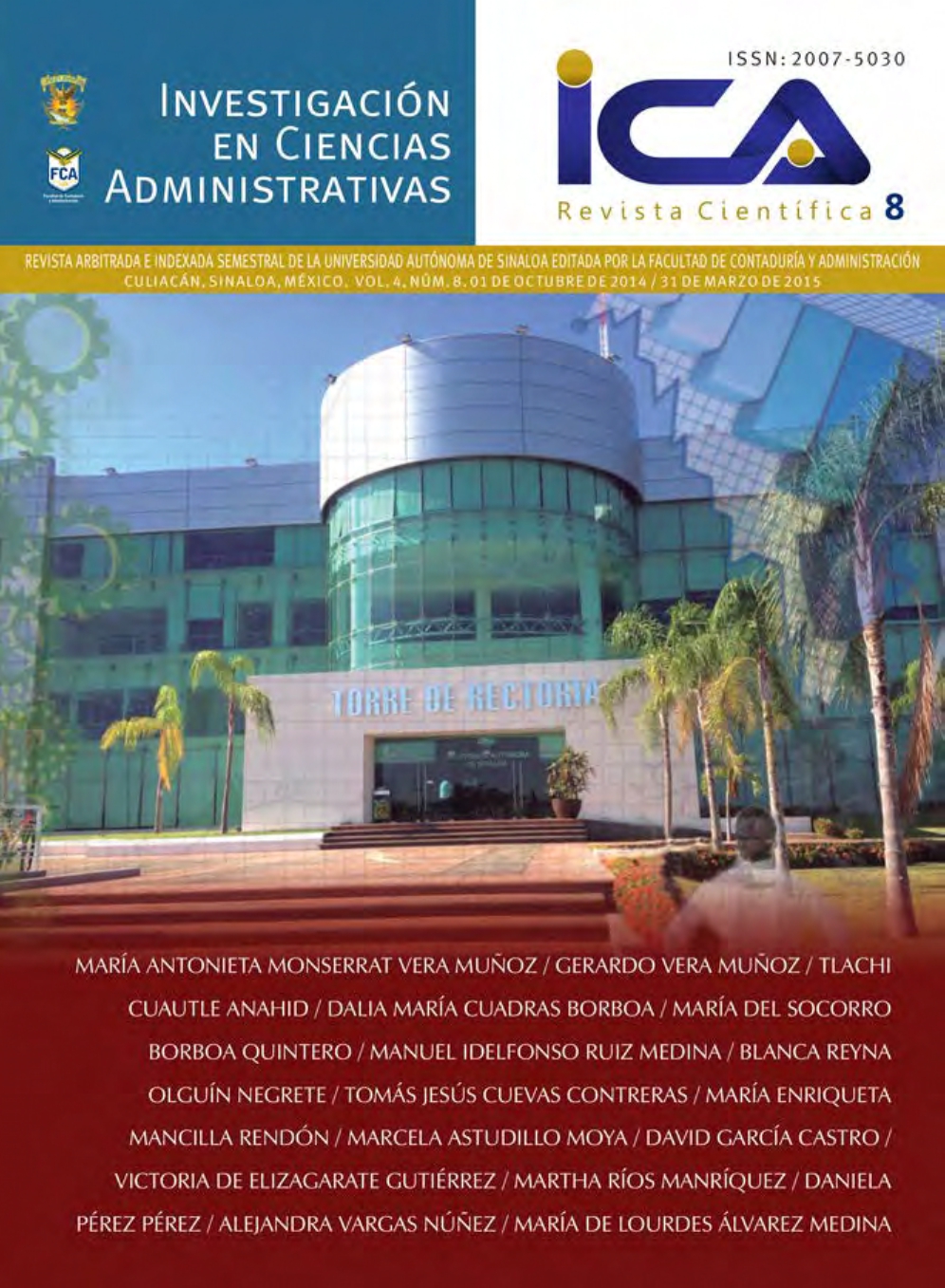Portada: Investigación en Ciencias Administrativas