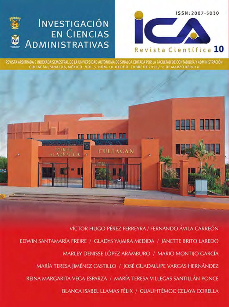 Portada: Investigación en Ciencias Administrativas