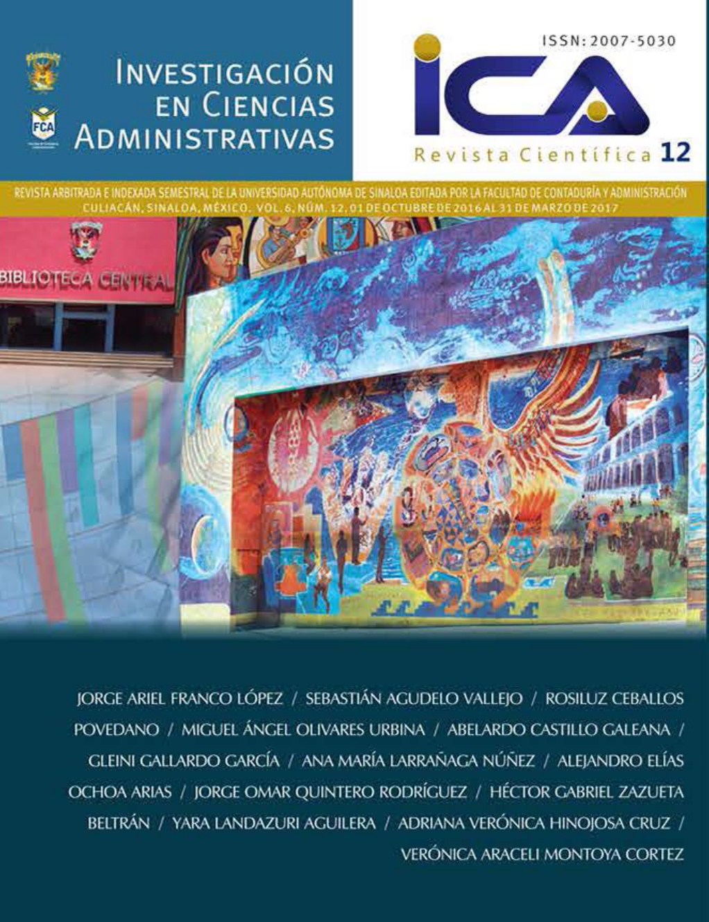 Portada: Investigación en Ciencias Administrativas