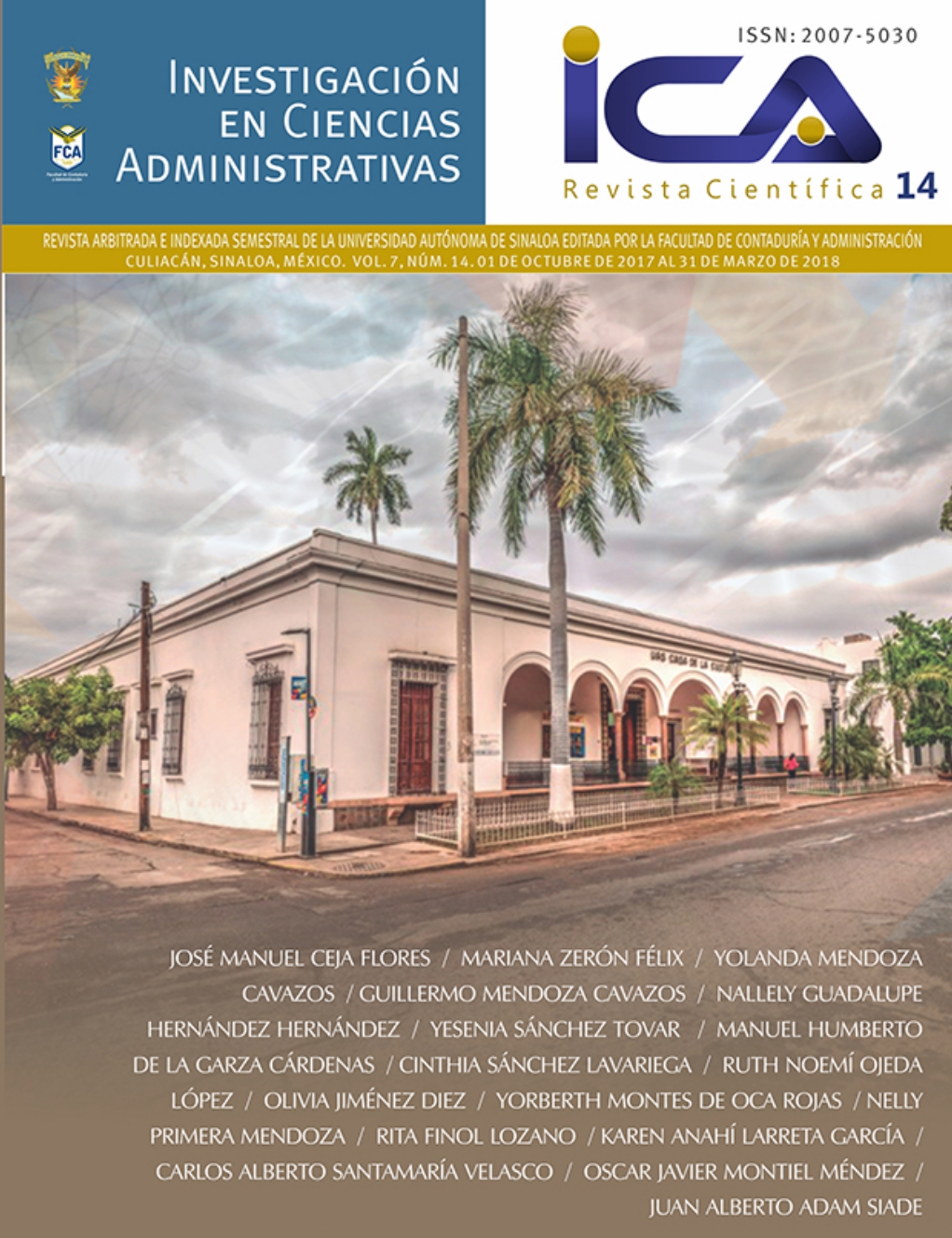 Portada: Investigación en Ciencias Administrativas