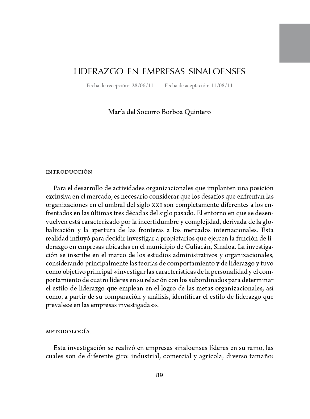 Portada Liderazgo en empresas sinaloenses