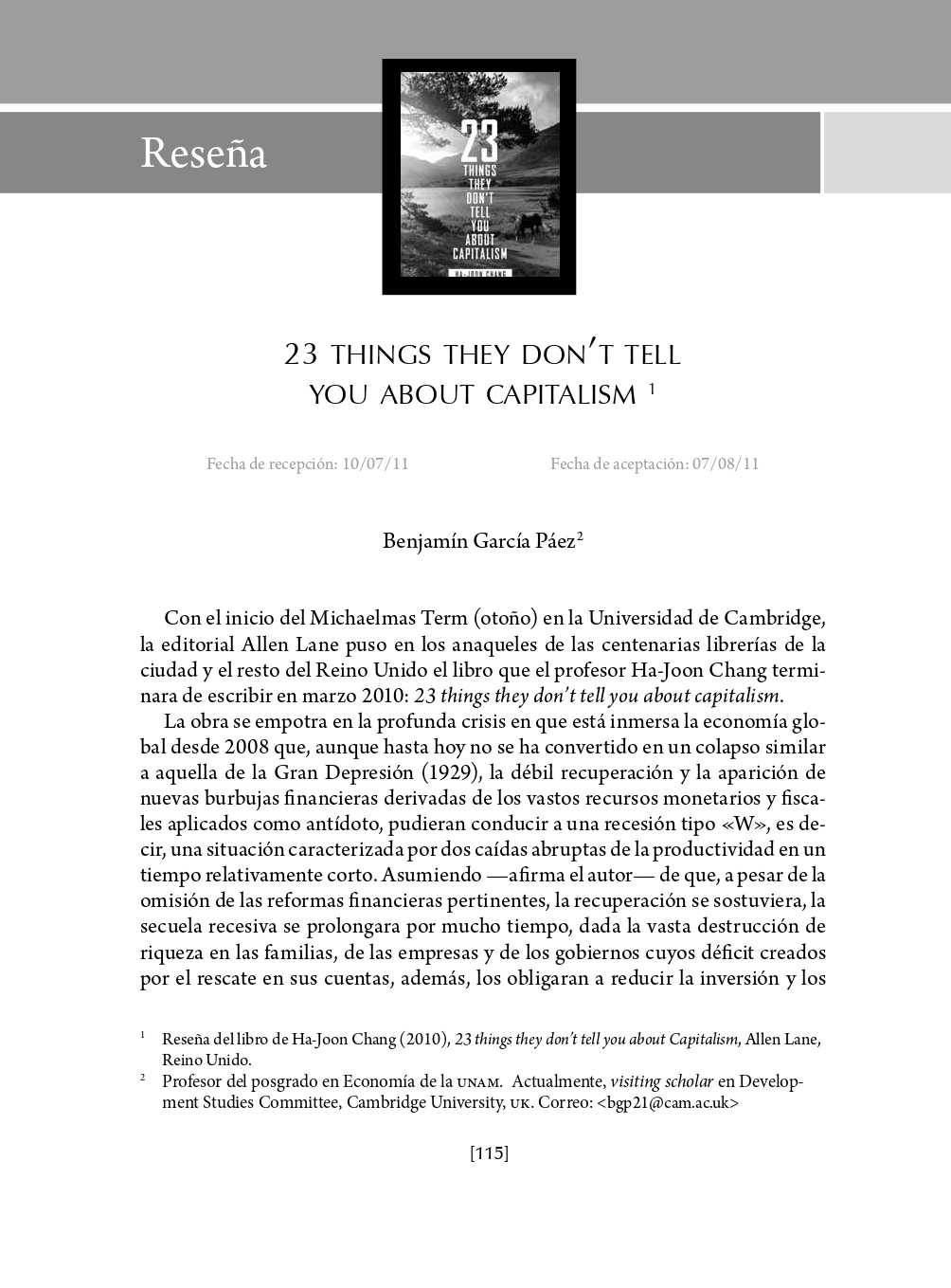 Portada 23 things they don’t tell you about capitalism