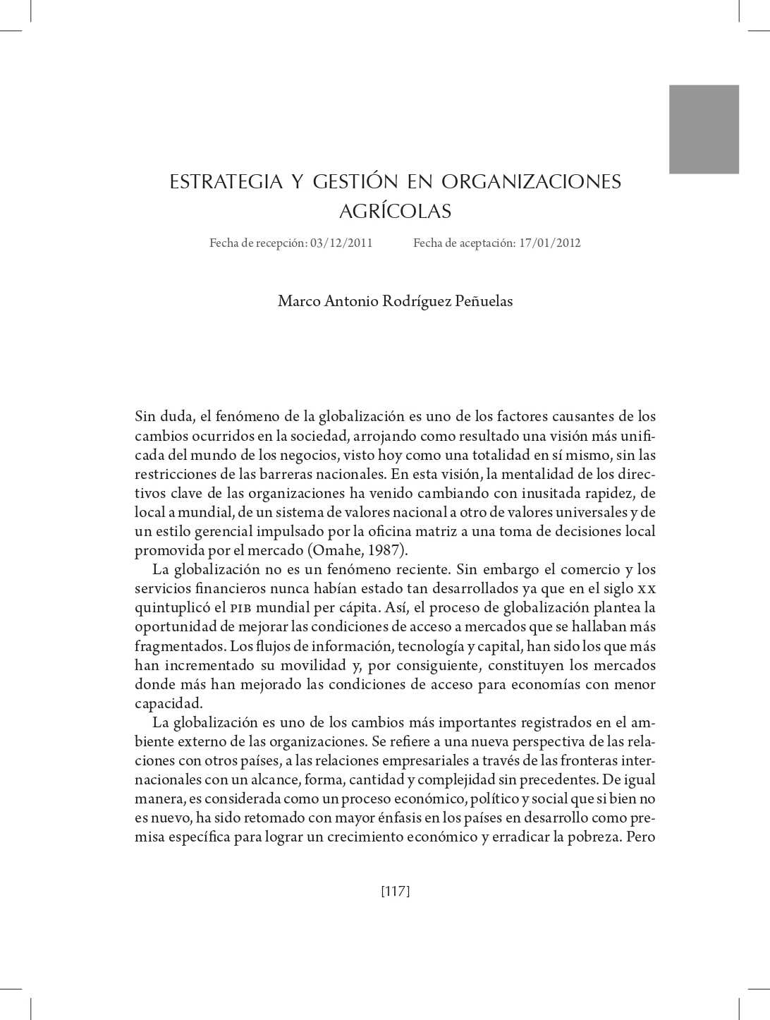 Portada Estrategia y gestión en organizaciones agrícolas