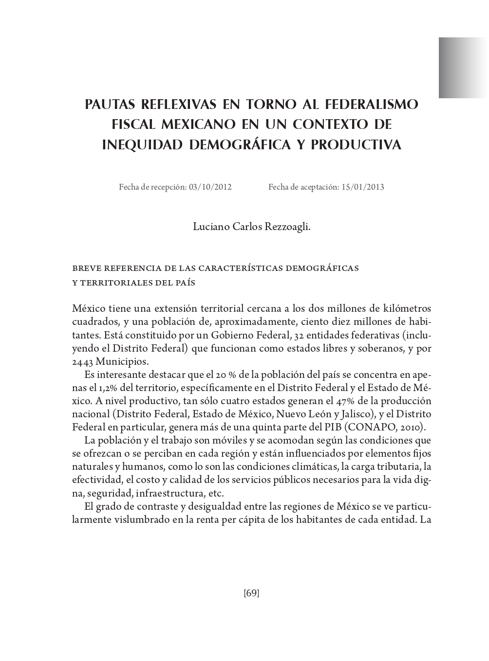 Portada Pautas reflexivas en torno al federalismo fiscal mexicano en un contexto de inequidad demográfica y productiva