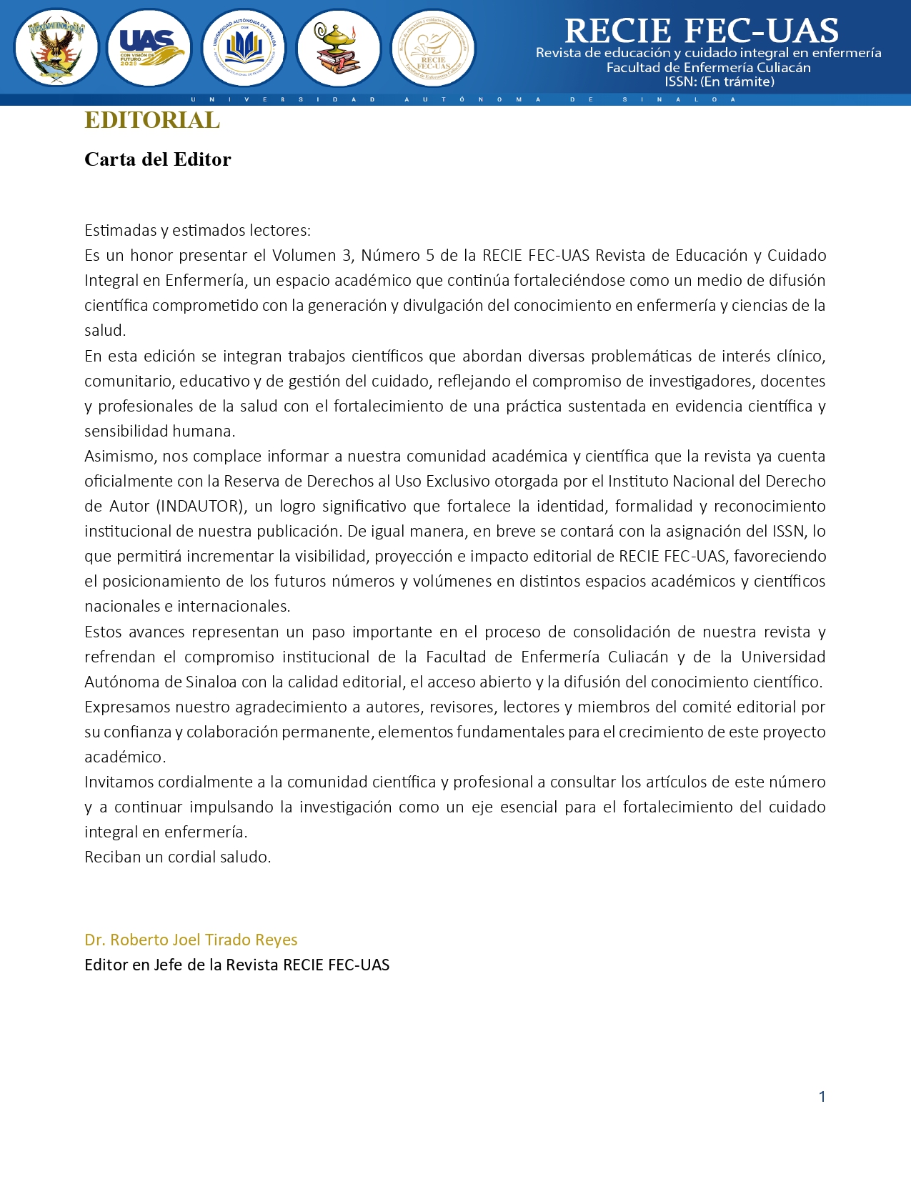 carta al editor