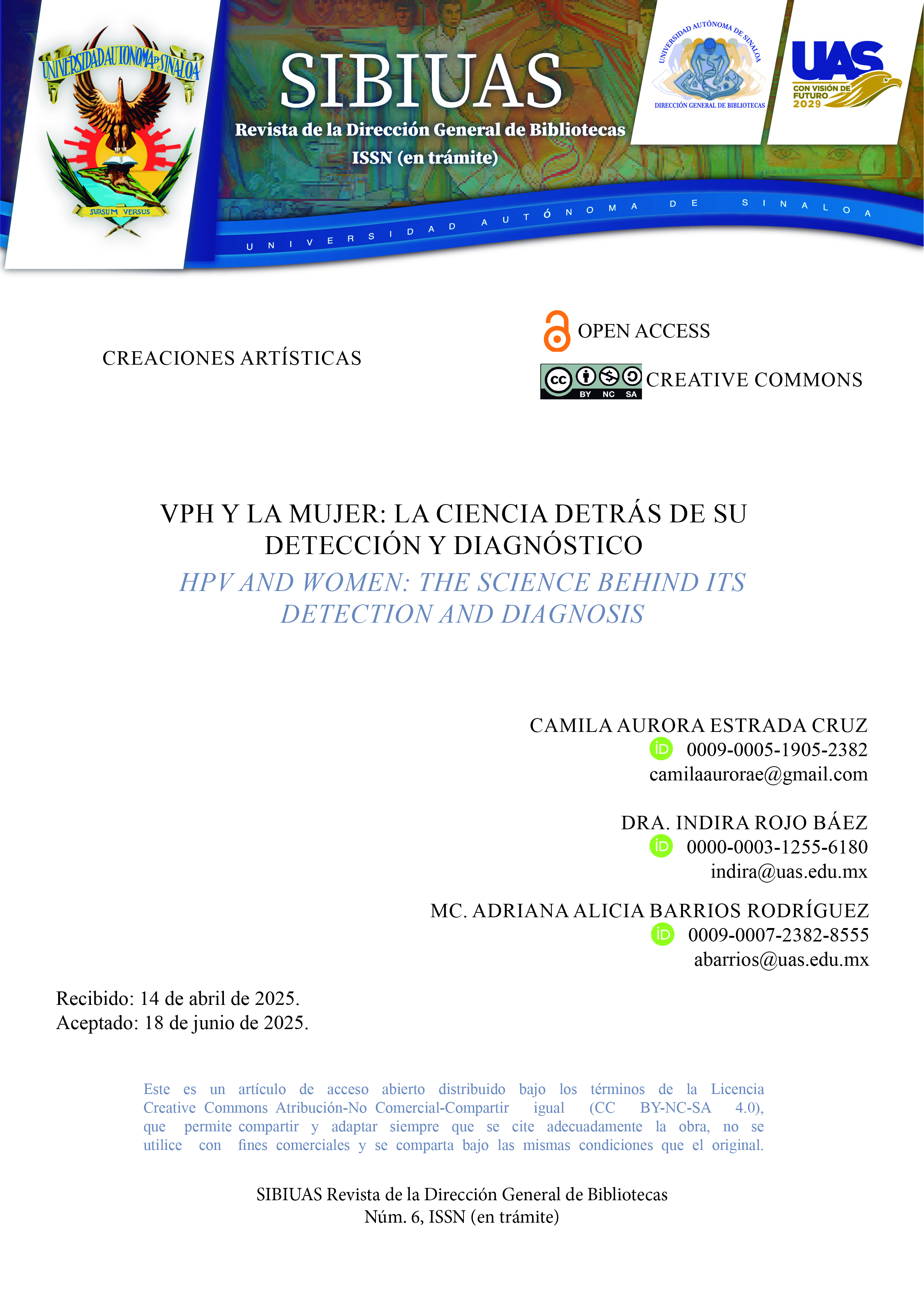 Portada VPH y la mujer: la ciencia detrás de su detección y diagnóstico