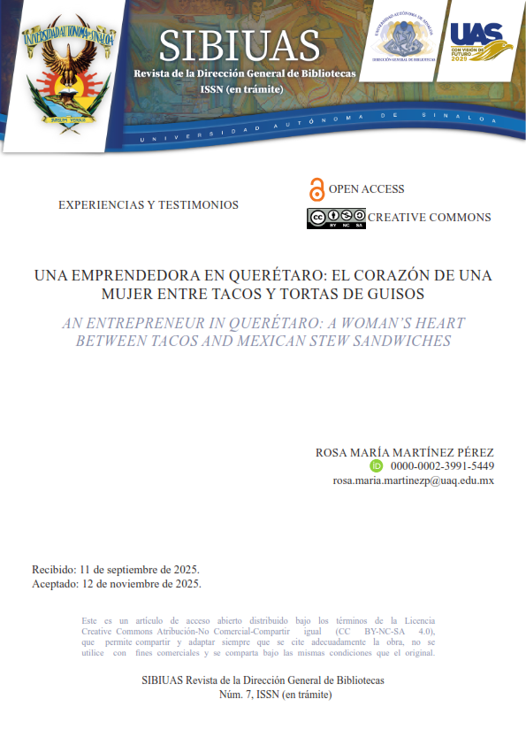 Portada: Una emprendedora en Querétaro el corazón de una mujer entre tacos y tortas de guisos