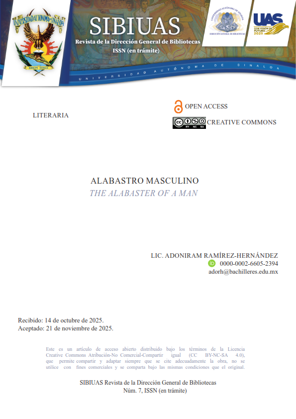 Portada: Alabastro masculino