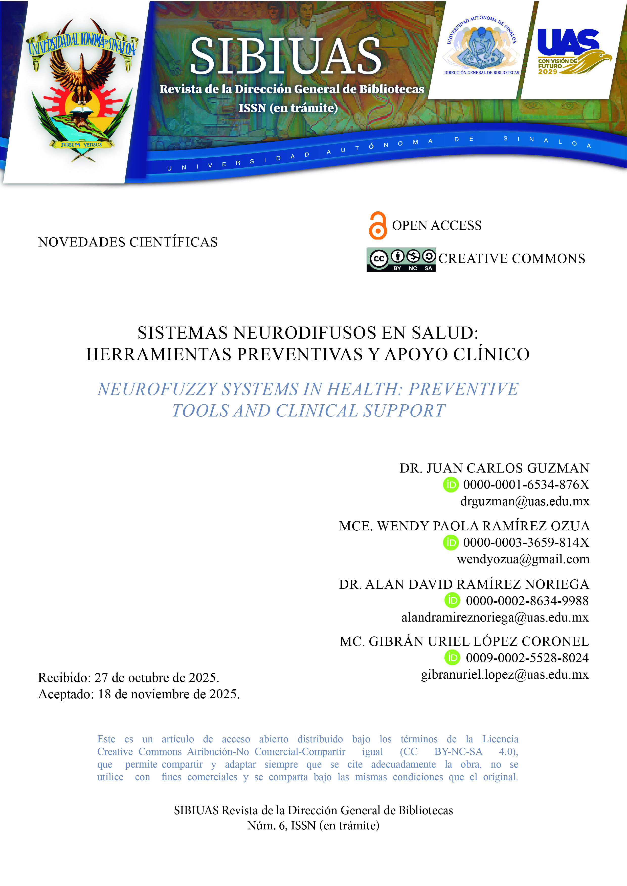 Portada Sistemas neurodifusos en salud