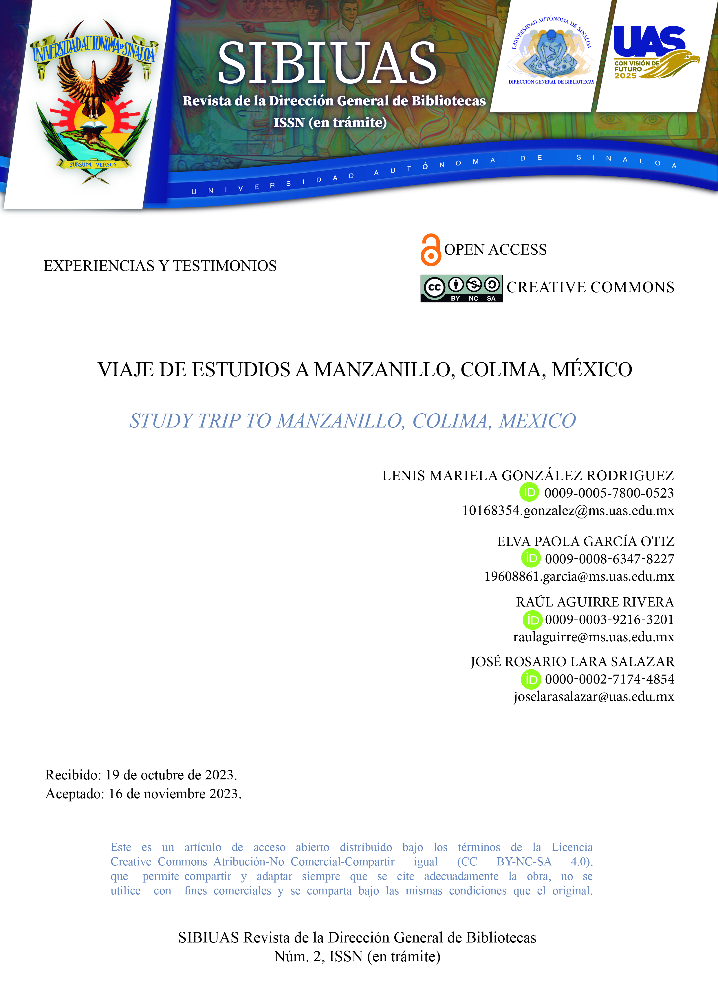 Viaje de Estudios a Manzanillo, Colima, México