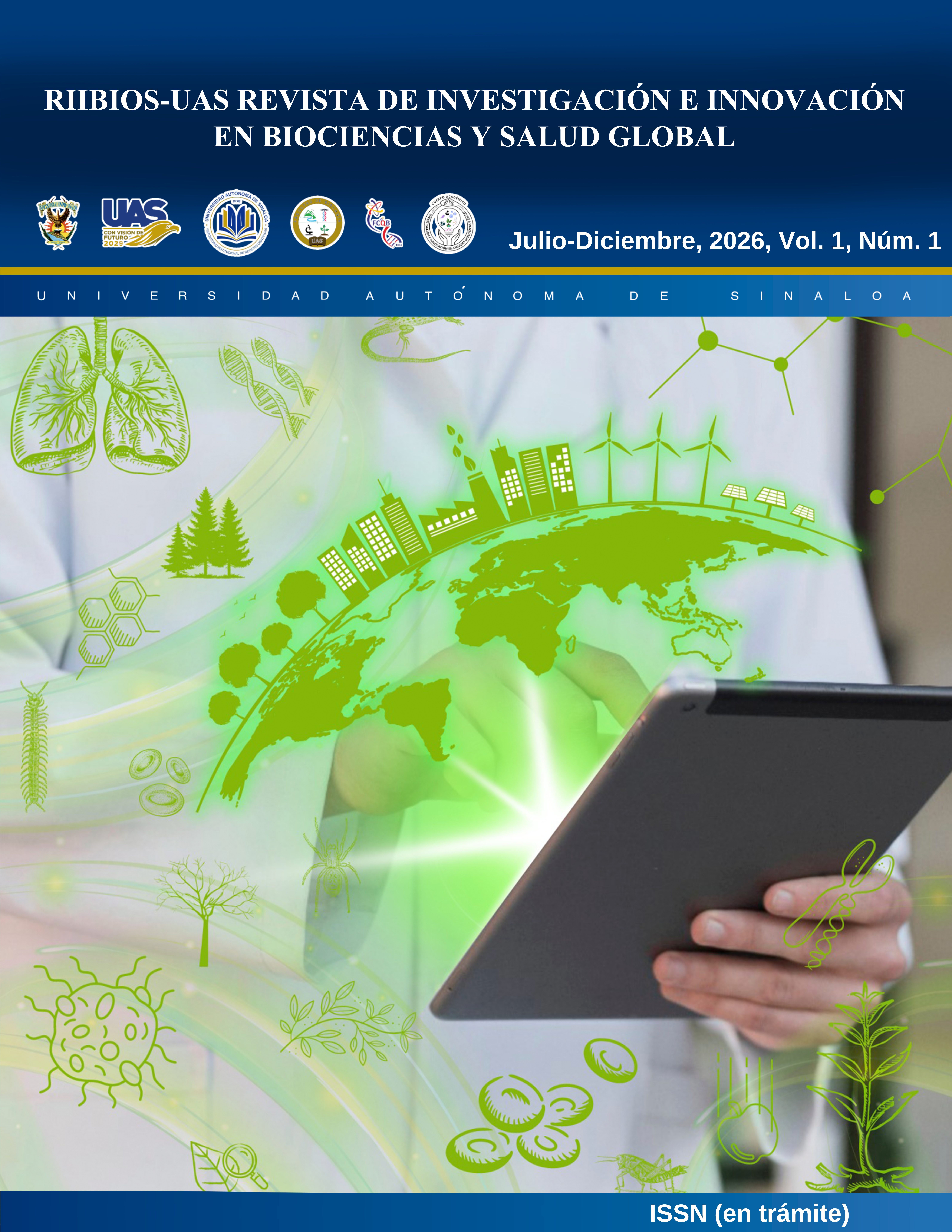 Cover  RIIBIOS-UAS Revista en Investigación e Innovación en Biociencias y Salud Global