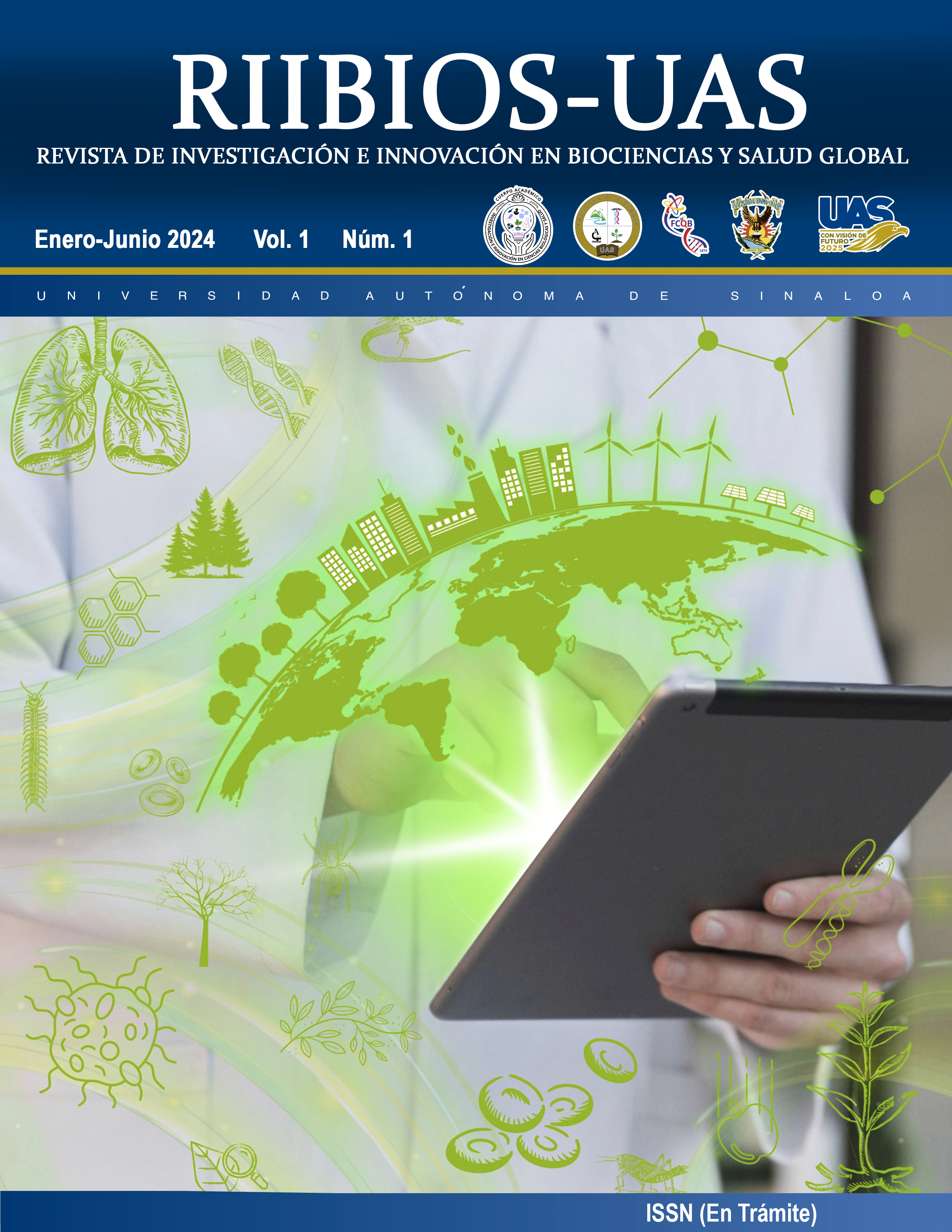 Portada RIIBIOS-UAS Revista en Investigación e Innovación en Biociencias y Salud Global