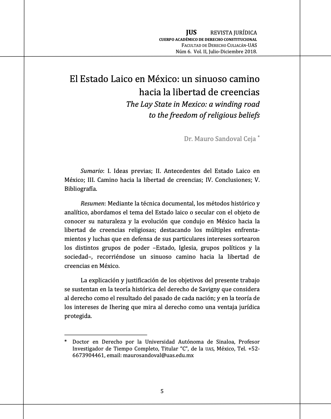 El Estado Laico en México un sinuoso camino hacia la libertad de creencias.png