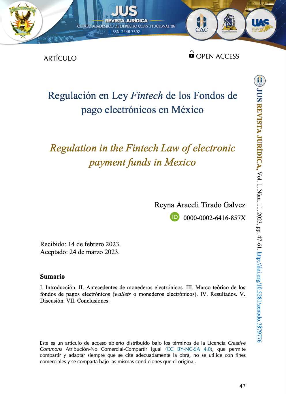 Regulación en Ley Fintech de los Fondos de pago electrónicos en México