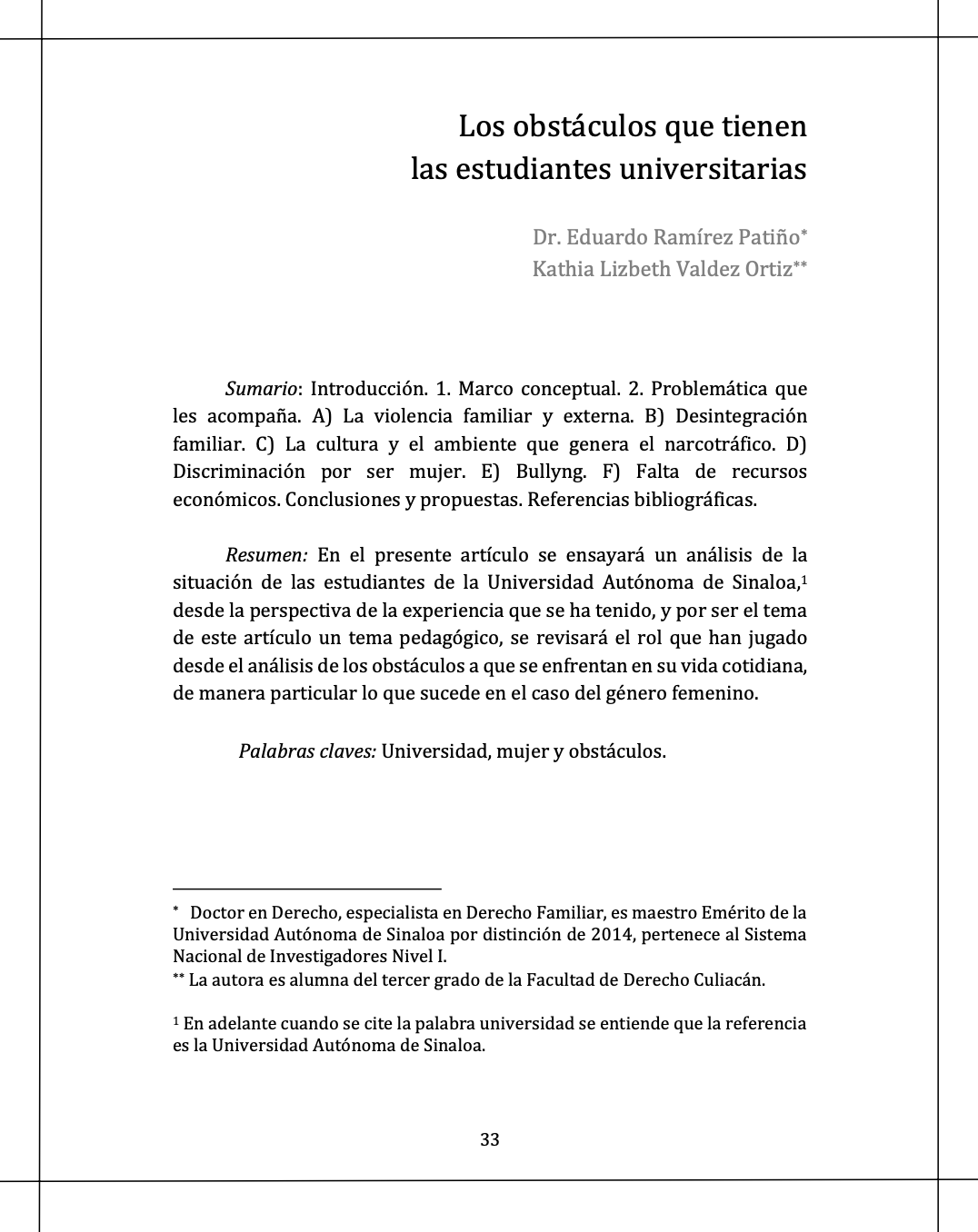 Portada JUS Revista Jurídica Cuerpo Académico de Derecho Constitucional Facultad de Derecho Culiacán