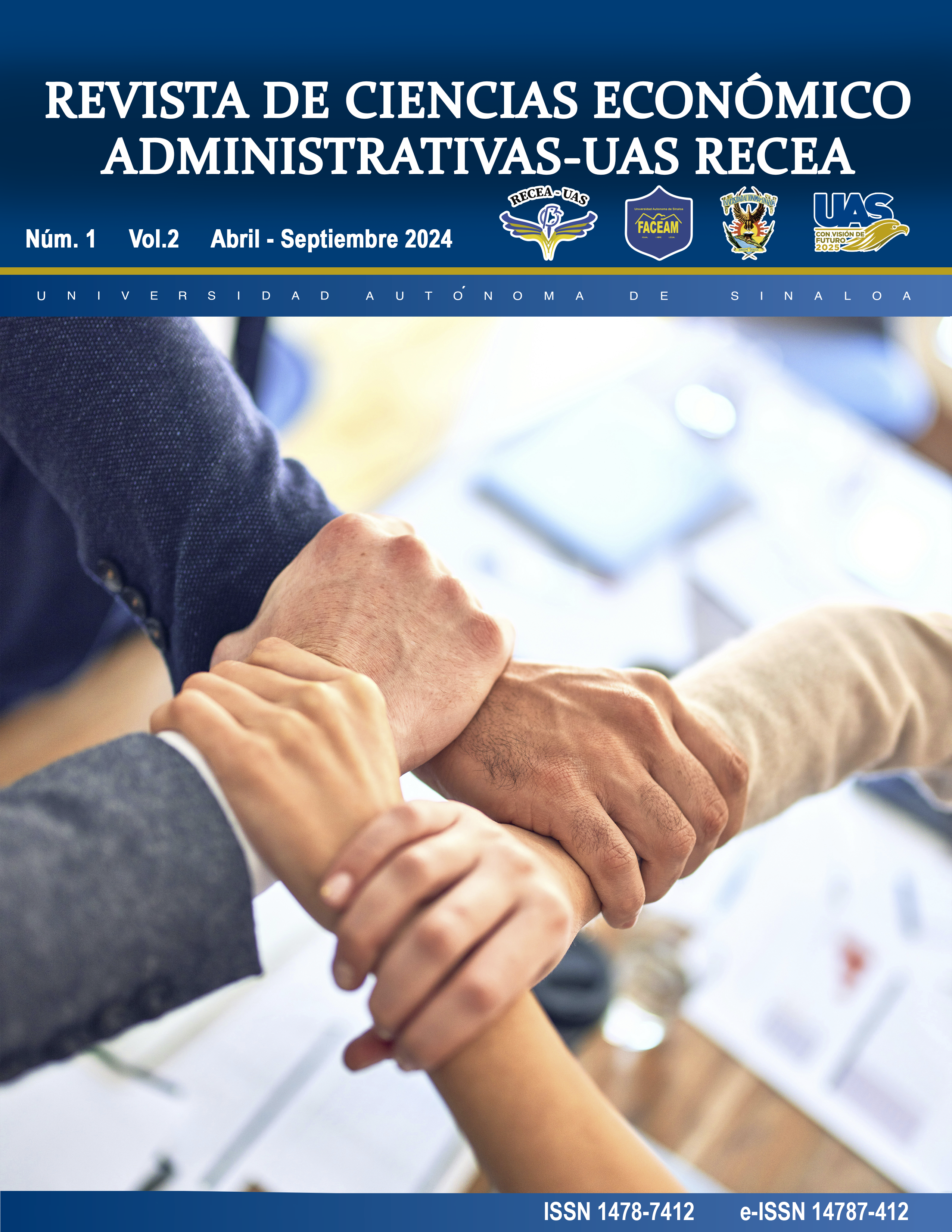 					View Vol. 2 No. 1 (2024): Revista de Ciencias Económico Administrativas - UAS RECEA
				