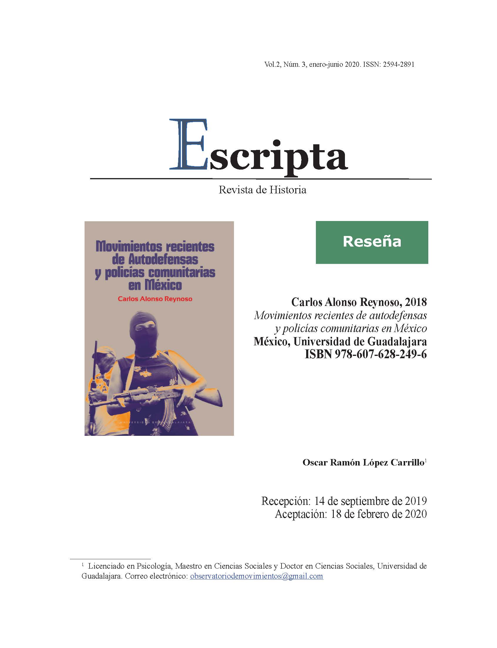 Movimientos recientes de autodefensas y policías comunitarias en México