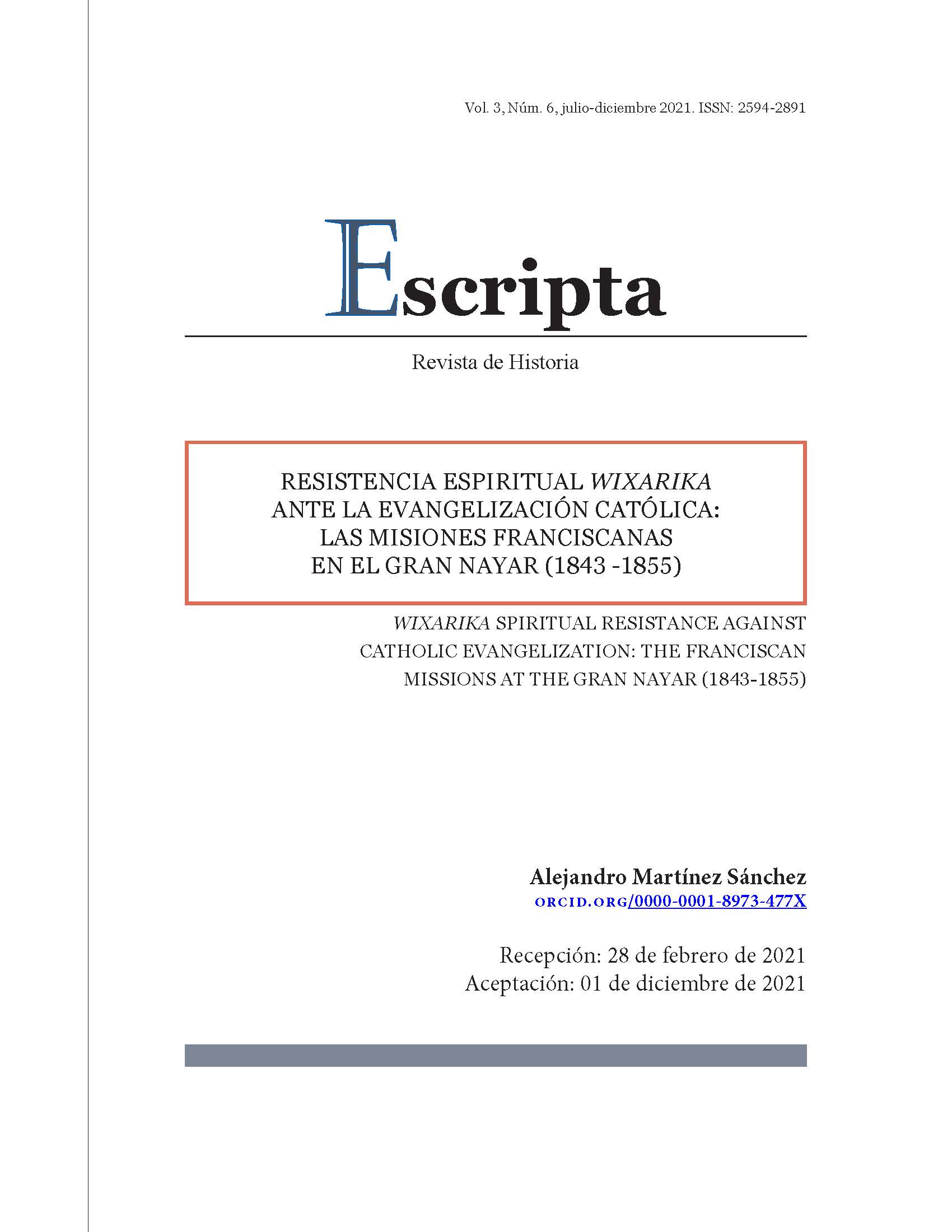 Los indígenas wixaritari o huicholes, habitantes del Gran Nayar, mantuvieron buena parte de sus costumbres y tradiciones pese a los esfuerzos de evange­lización llevados a cabo desde el periodo colonial. La documentación de los franciscanos que acudieron a la región a mediados del siglo XIX, misma que se encuentra bajo resguardo en el Archivo Franciscano de Zapopan, mues­tra la renuencia de los huicholes a abandonar su cultura no sólo a través del ocultamiento de sus prácticas, sino también mediante solicitudes dirigidas a las autoridades civiles y eclesiásticas en las que piden respeto hacia sus cos­tumbres. La resistencia wixarika junto con la naturaleza escarpada del Nayar hicieron que los frailes fueran incapaces de introducir el catolicismo como lo hubiesen deseado.